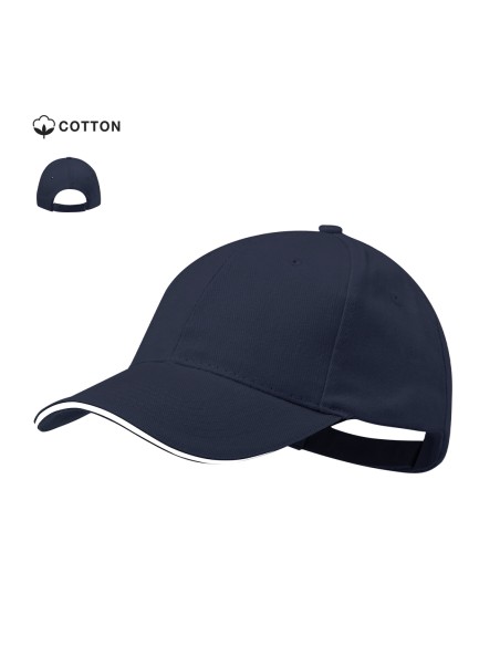 Gorra personalizable de algodón peinado grueso y 6 paneles - Rubec