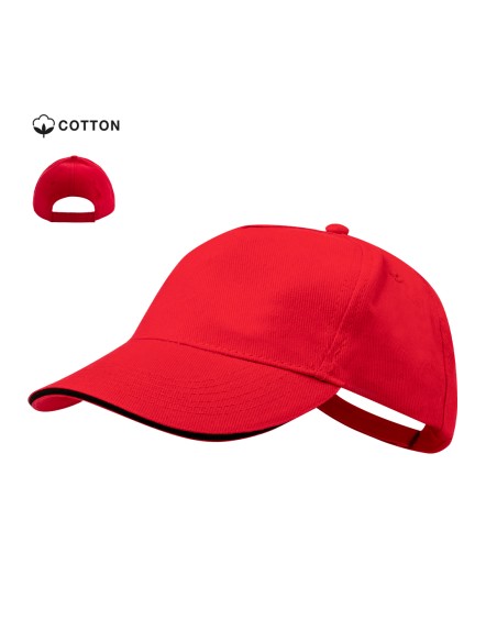 Gorra 5 paneles algodón peinado visera sandwich bicolor -  KISSE