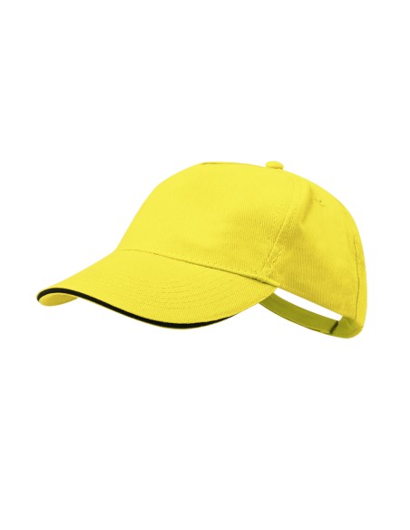 Gorra 5 paneles algodón peinado visera sandwich bicolor -  KISSE