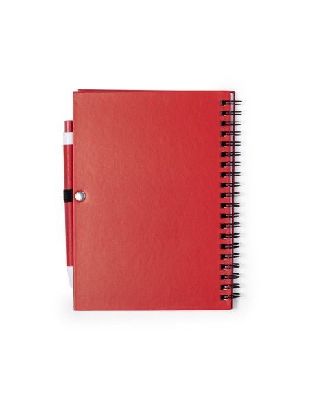 Libreta (18x15cm) y bolígrafo cartón reciclado - Koguel