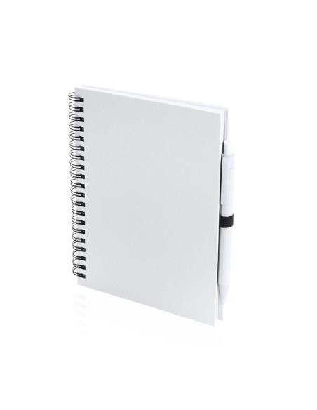 Notebook (18x15cm) and pen recycled cardboard - Koguel