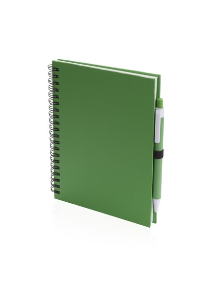 Notebook (18x15cm) and pen recycled cardboard - Koguel