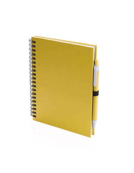 Notebook (18x15cm) and pen recycled cardboard - Koguel