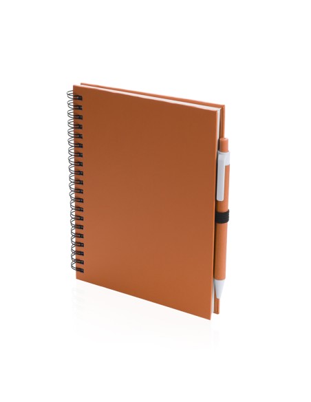 Notebook (18x15cm) and pen recycled cardboard - Koguel