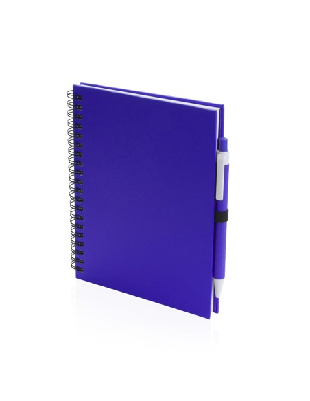 Notebook (18x15cm) and pen recycled cardboard - Koguel