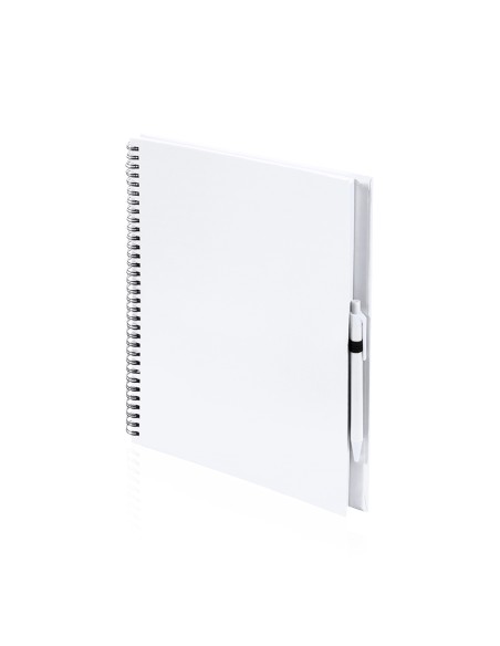 Carnet (23x29cm) et stylo en carton recyclé - Tecnar