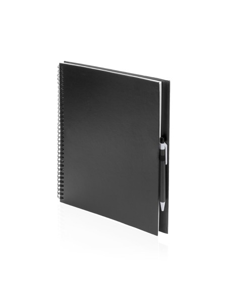 Notebook (23x29cm) and pen recycled cardboard - Tecnar