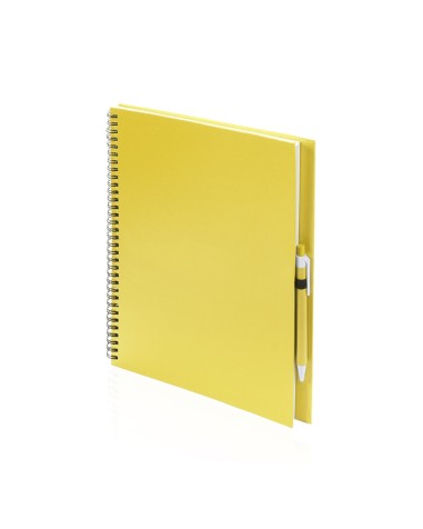 Libreta (23x29cm) y bolígrafo cartón... Libreta (23x29cm) y bolígrafo cartón...