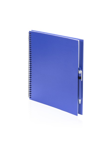 Notebook (23x29cm) and pen recycled cardboard - Tecnar