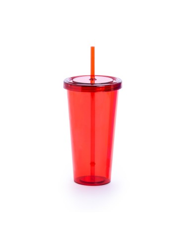 Vaso con pajita 750ml - Trinox Vaso con pajita 750ml - Trinox