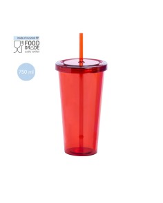 Glass with straw - Trinox