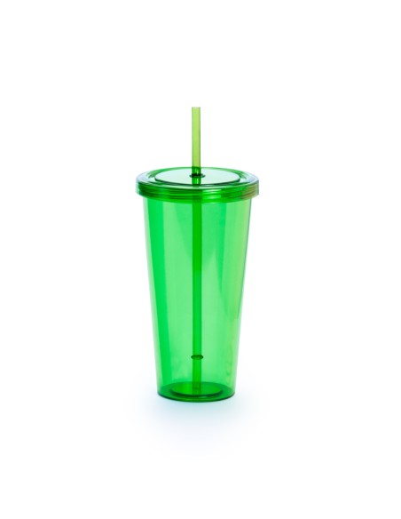 Vaso con pajita 750ml - Trinox