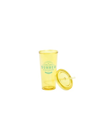 Glass with straw - Trinox Glass with straw - Trinox