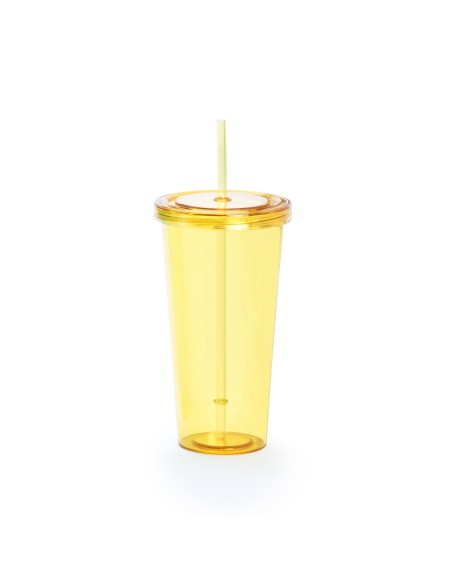 Vaso con pajita 750ml - Trinox