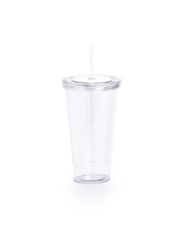 Glass with straw - Trinox Glass with straw - Trinox