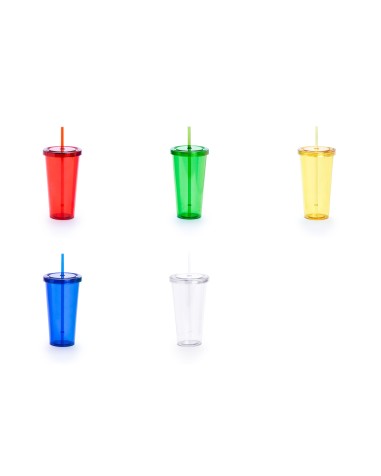 Vaso con pajita 750ml - Trinox Vaso con pajita 750ml - Trinox