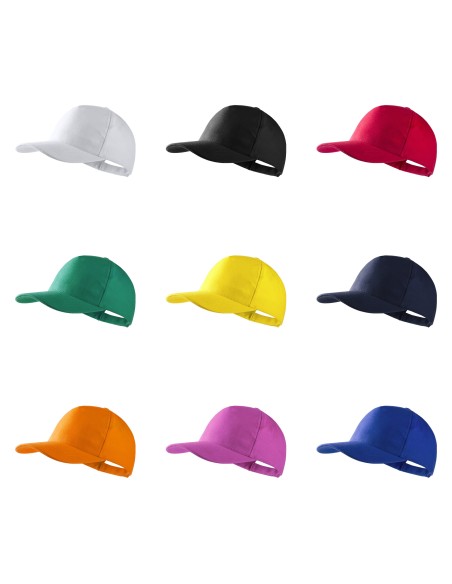 Casquette en coton peigné à 5 panneaux - Bayon