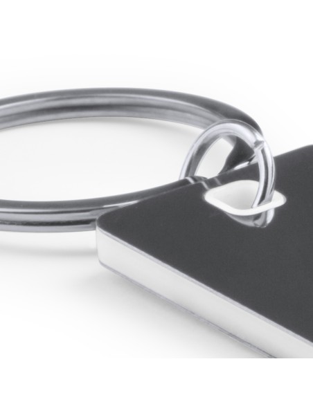 Porte-clés en acier inoxydable. et plastique - Persal