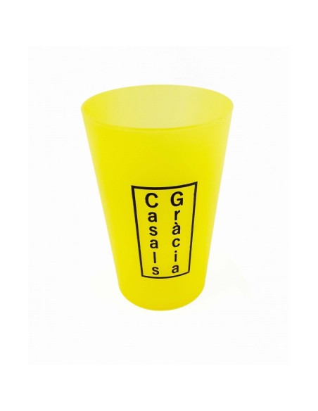 Vaso reutilizable de 33cl personalizado con logo para eventos