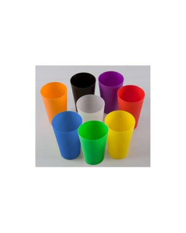 vaso reutilizable 33cl para fiestas personalizado surtido de colores
