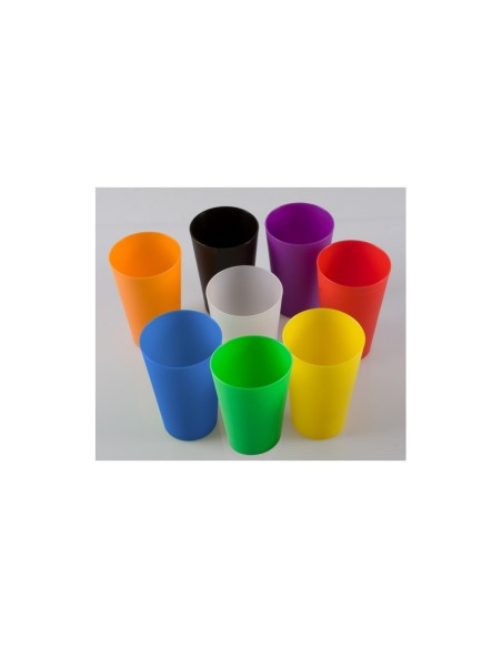 Verre réutilisable de 33 cl pour fêtes personnalisées aux couleurs assorties