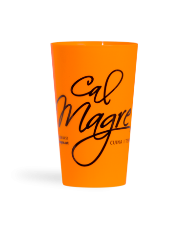 Gobelet en plastique personnalisé sans BPA de 330 ml en orange