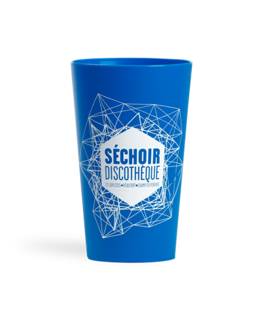 Vaso resistente y reutilizable con diseño personalizado