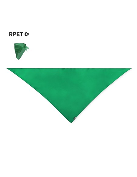 Sant Fermín scarf made of customizable recycled polyester in green