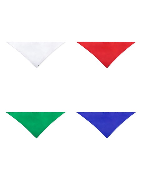 WASAT customizable recycled polyester triangular bandana in assorted colors