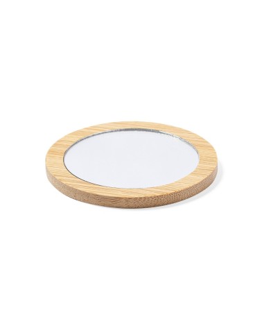 Miroir en bambou personnalisé avec... Miroir en bambou personnalisé avec...