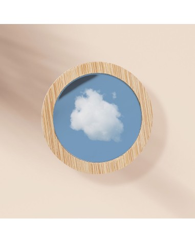Miroir en bambou personnalisé avec... Miroir en bambou personnalisé avec...