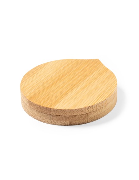 Miroir de Poche Pliable Personnalisable en Bambou - Susil