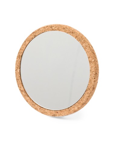 Personalised Cork Pocket Mirror -... Personalised Cork Pocket Mirror -...