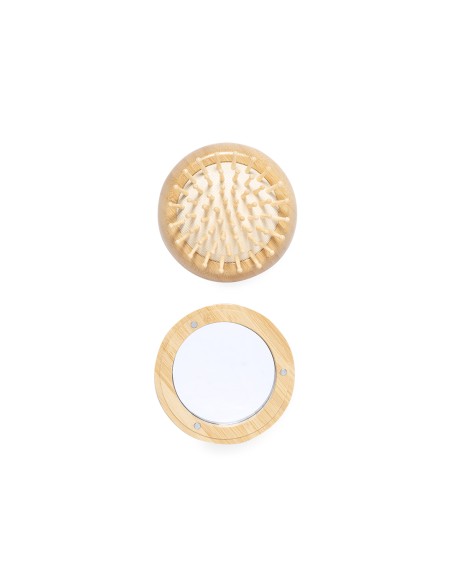 Brosse Miroir en Bambou Personnalisable - Bonnie