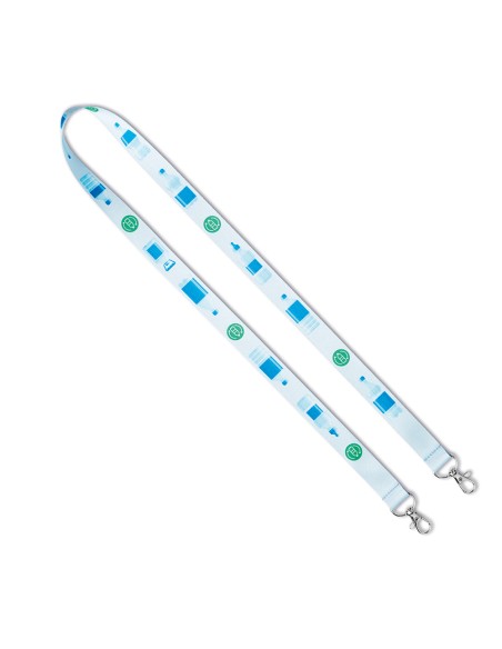 SUBLIMATED LANYARD 2 CLIPS