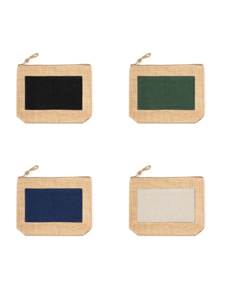 Natural jute cosmetic bag for advertising - Kasmie