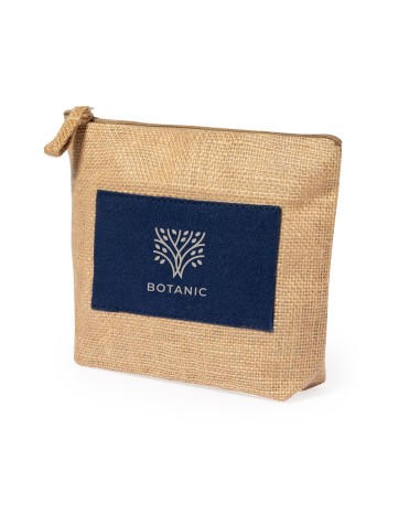Trousse de toilette en jute naturel... Trousse de toilette en jute naturel...