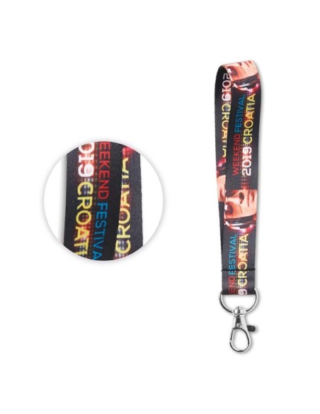 PORTE-CLÉS EN RUBAN PERSONNALISÉ TOUTES COULEURS