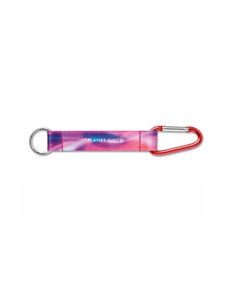 Personalized ribbon keychain with carabiner (RPET option)