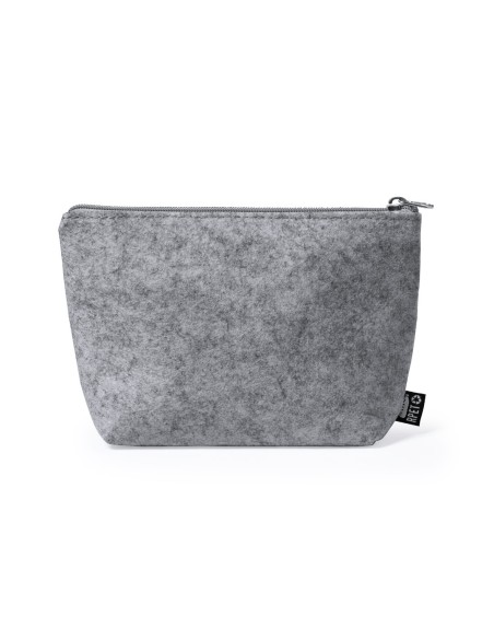 neceser de fieltro gris chispeado, para personalizar y regalar a clientes
