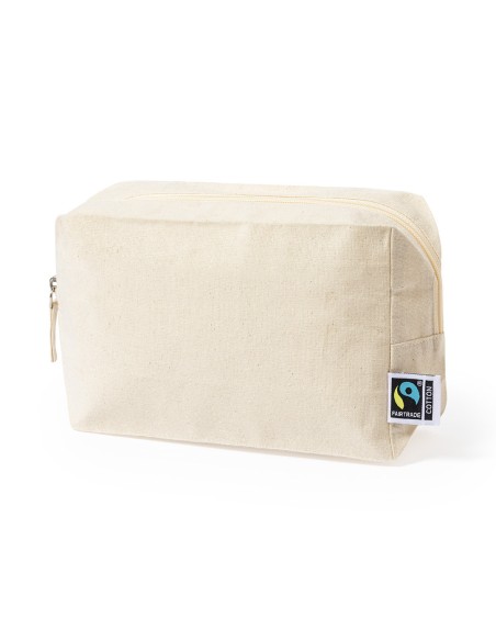 Trousse de toilette personnalisable en coton équitable - Grafox Fairtrade