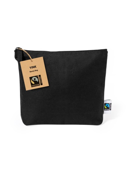 Trousse de toilette publicitaire en coton équitable - Yink Fairtrade