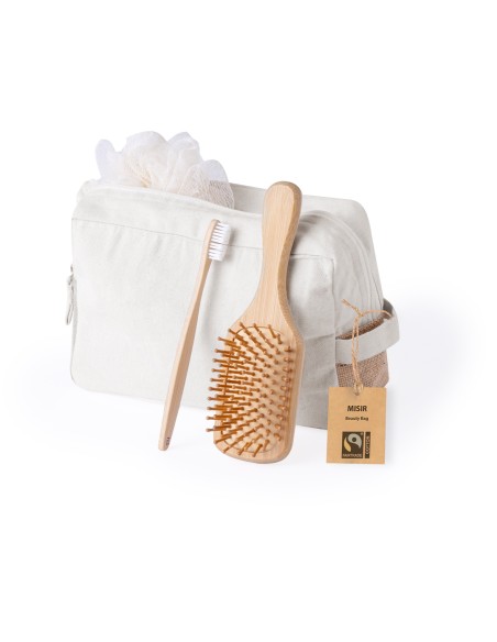 Fairtrade Cotton Toiletry Bag Customizable - Misir Fairtrade