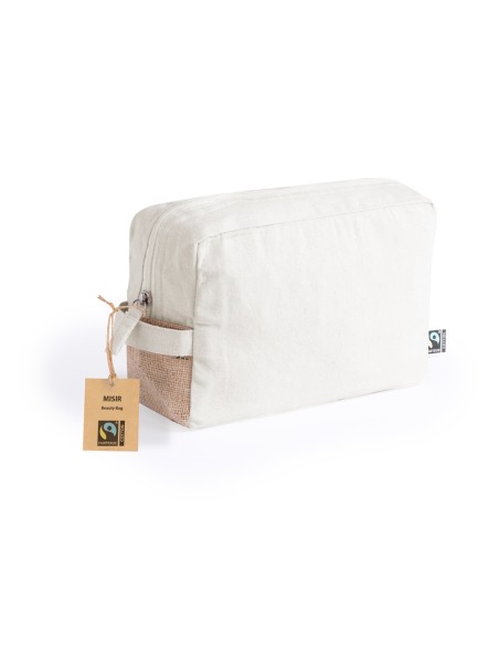 Trousse de toilette personnalisable en coton équitable - Misir Fairtrade