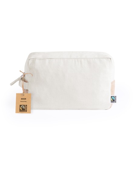 Trousse de toilette personnalisable en coton équitable - Misir Fairtrade