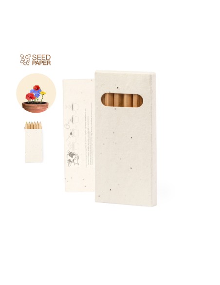 Pencil box with seeds for personalized gifts - Delar