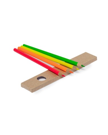 Fluorescent Wood Pencil Box - Tucker Fluorescent Wood Pencil Box - Tucker