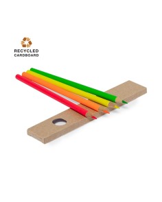 Caixa Llapis Fusta fluor -...