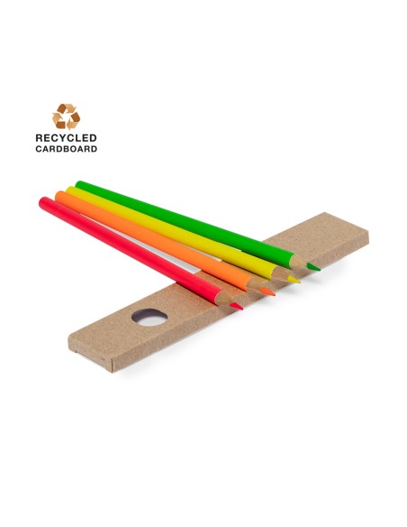 Caja Lápices Madera fluor - Tucker