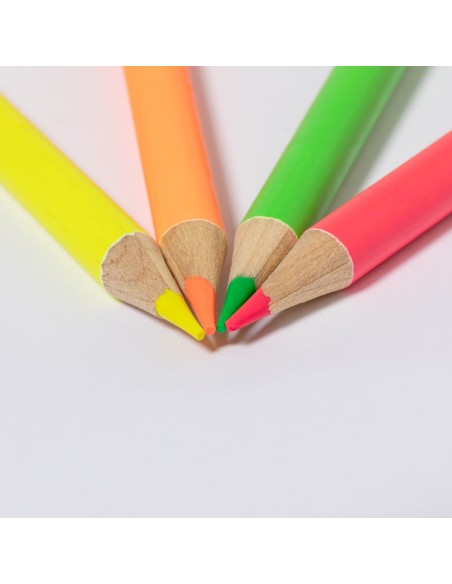 Boîte à crayons en bois fluorescent - Tucker